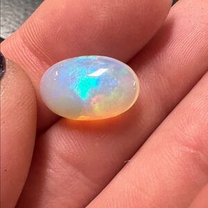 Iridescent Large Ethiopian Jelly Opal Loose Gemstone
